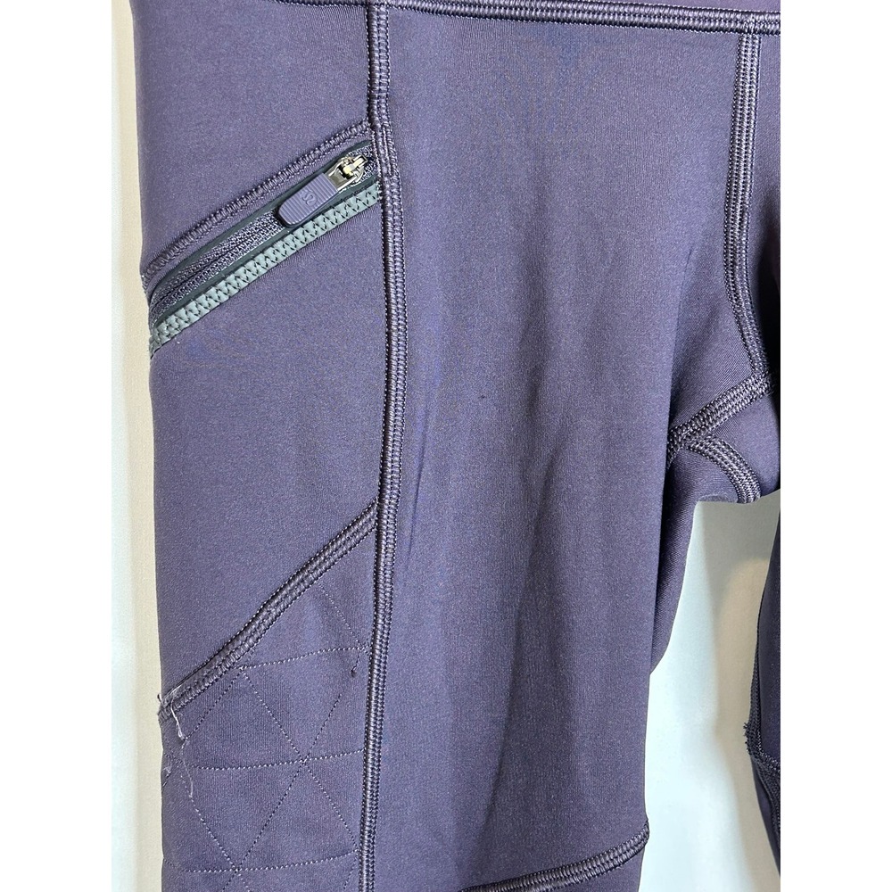 Lululemon Toasty Tech Tight II Plum Fleece Lined Leggings Size 4 Base Layer Run - Picture 8 of 10